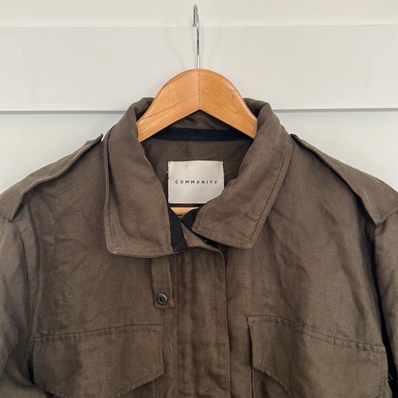 Community | Utility Jacket in Olive Green Size Small - Picture 3 of 9
